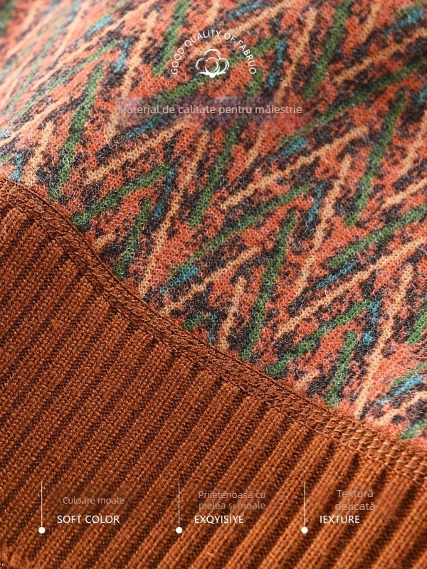 Cardigan de iarnă pentru femei cu model în carouri, amestec de lână cu până la 30% poliester, lansare primăvara 2025, stil urban elegant, lungime 50–65 cm