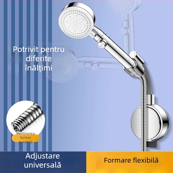Suport pentru cap de duș - ABS, instalare prin ventuză, model K1, stil modern minimalist