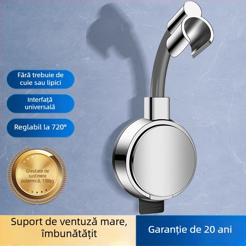 Suport pentru cap de duș - ABS, instalare prin ventuză, model K1, stil modern minimalist