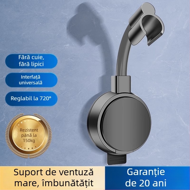 Suport pentru cap de duș - ABS, instalare prin ventuză, model K1, stil modern minimalist
