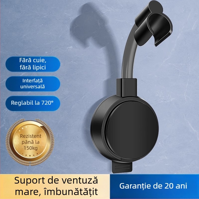 Suport pentru cap de duș - ABS, instalare prin ventuză, model K1, stil modern minimalist
