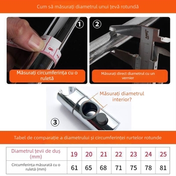 Suport de perete pentru duș, braț reglabil cu ridicare, ABS, certificat WATERMARK, Stil nou chinezesc