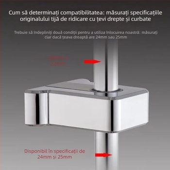 Suport de perete pentru duș, braț reglabil cu ridicare, ABS, certificat WATERMARK, Stil nou chinezesc