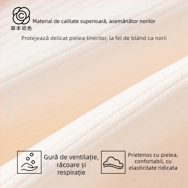 Sutien pentru fete, stil vestă, nailon, cupă completă, cupe subțiri modelate cu burete, bretele fixe duble, pentru vârsta 12–15 ani