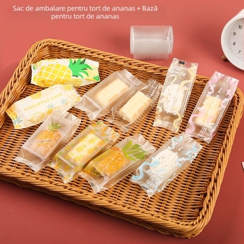 Pungă de ambalare pentru prăjitură cu ananas, imprimare gravură, material compozit, sigilare automată sau cu mașină