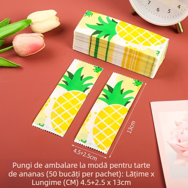 Pungă de ambalare pentru prăjitură cu ananas, imprimare gravură, material compozit, sigilare automată sau cu mașină