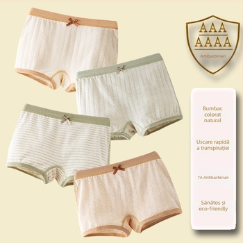 Chiloți de copii din bumbac pentru fete, 100% bumbac, Brand Xilan suo, pentru vârsta peste 8 ani, Primăvara 2025