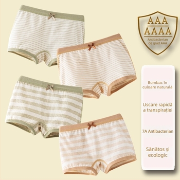 Chiloți de copii din bumbac pentru fete, 100% bumbac, Brand Xilan suo, pentru vârsta peste 8 ani, Primăvara 2025