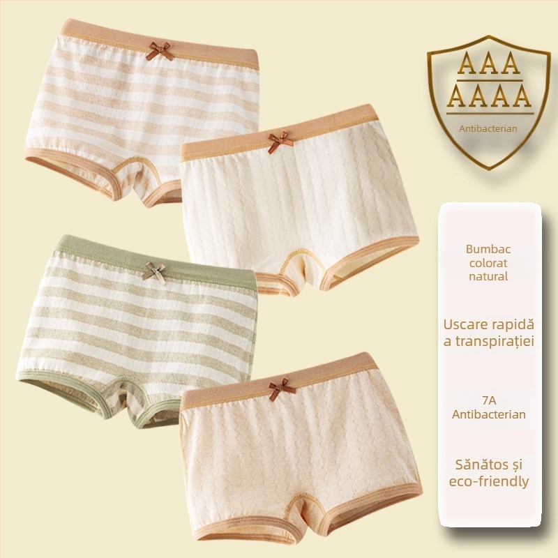 Chiloți de copii din bumbac pentru fete, 100% bumbac, Brand Xilan suo, pentru vârsta peste 8 ani, Primăvara 2025