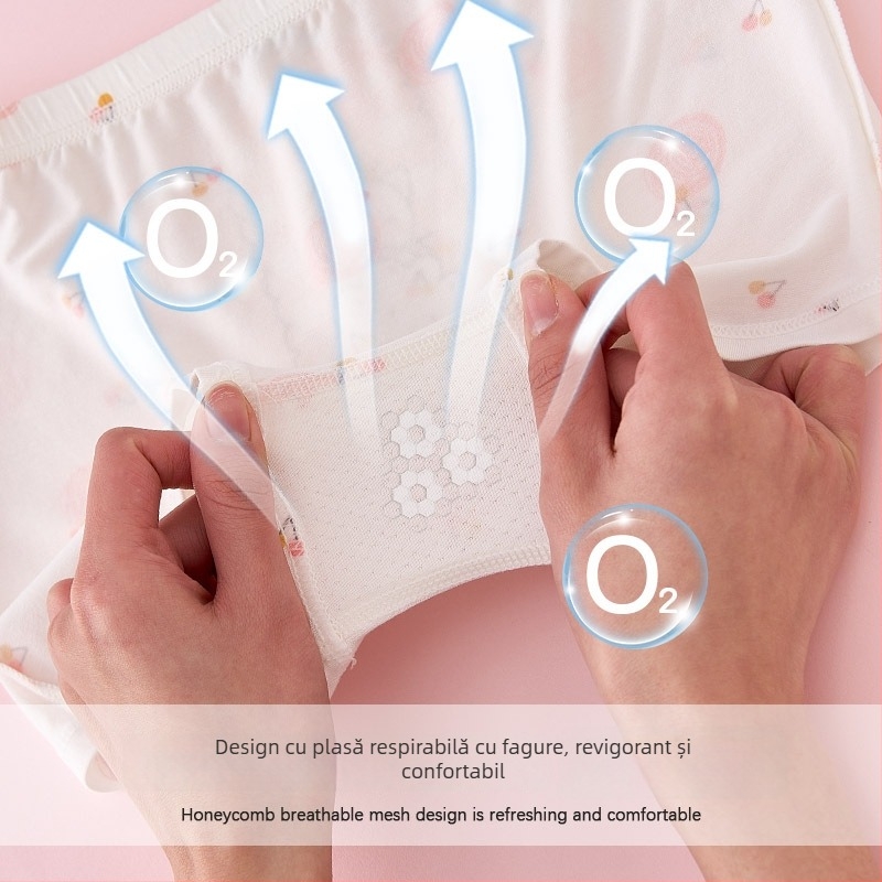 Boxeri pentru fete din modal, 95% modal, talie fără oase cu cusături, vara 2025, pentru copii 3–8 ani (100–140 cm)