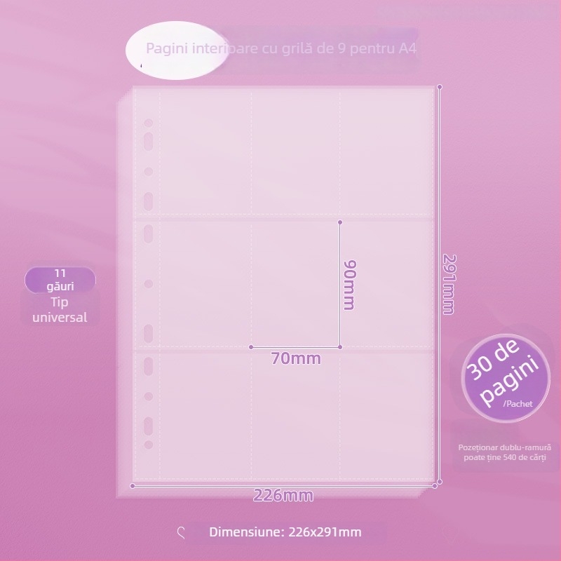 Album foto cu pagini detașabile pentru copii, copertă PP, logo imprimat, personalizare procesare