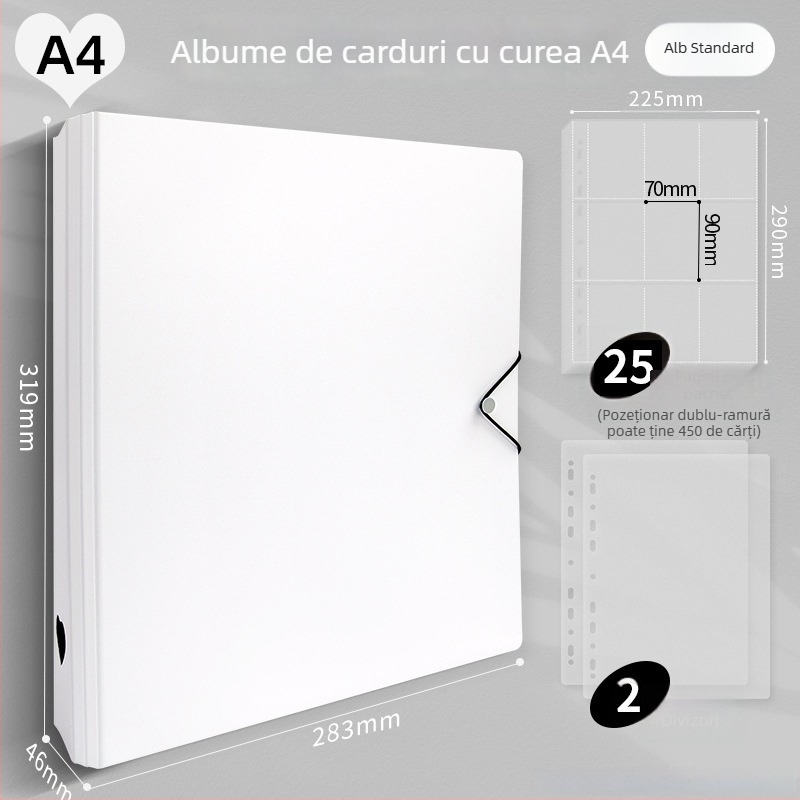 Album foto cu pagini detașabile pentru copii, copertă PP, logo imprimat, personalizare procesare