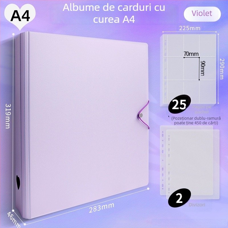 Album foto cu pagini detașabile pentru copii, copertă PP, logo imprimat, personalizare procesare