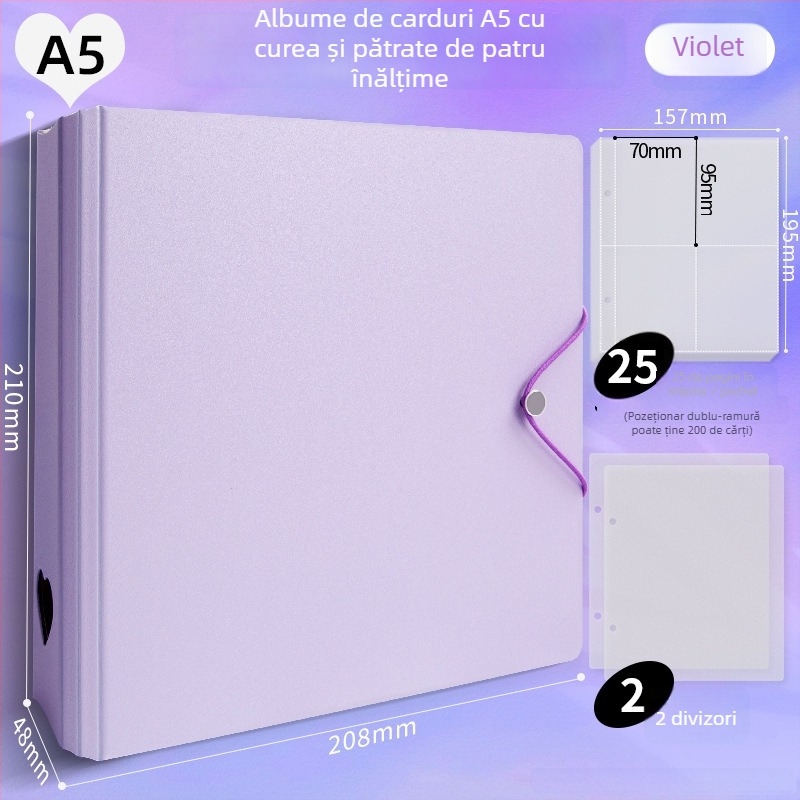 Album foto cu pagini detașabile pentru copii, copertă PP, logo imprimat, personalizare procesare