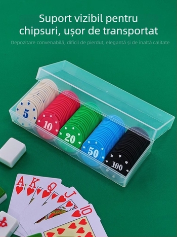 Chip pentru Mahjong și sălile de jocuri - Chipuri Texas Hold'em poker, plastic PS, brand Bairuo, cod 222, origine Ningbo, Zhejiang