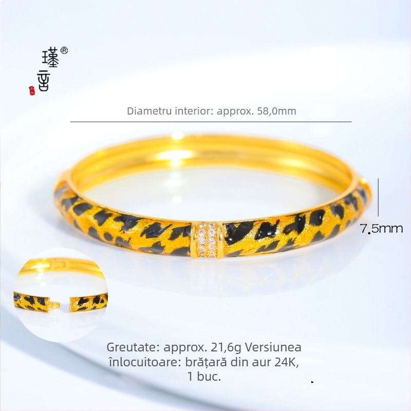 Brățară din cupru, placare electroplatinică, stil vintage, retro literar, Jinyan