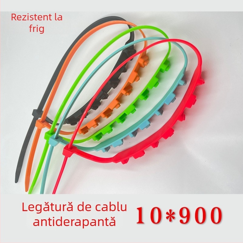 Dispozitiv de tracțiune pentru anvelope, pentru vehicule cu trei sau patru roți, din nylon; Marcă: Altă