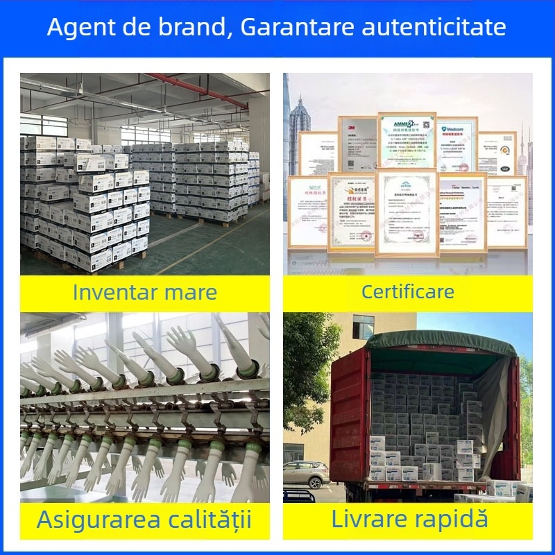 Mănuși PVC Yingke, de unică folosință, pentru procesare alimentară și curățenie zilnică, aprobare Wanhuai mașină nr. 20200001