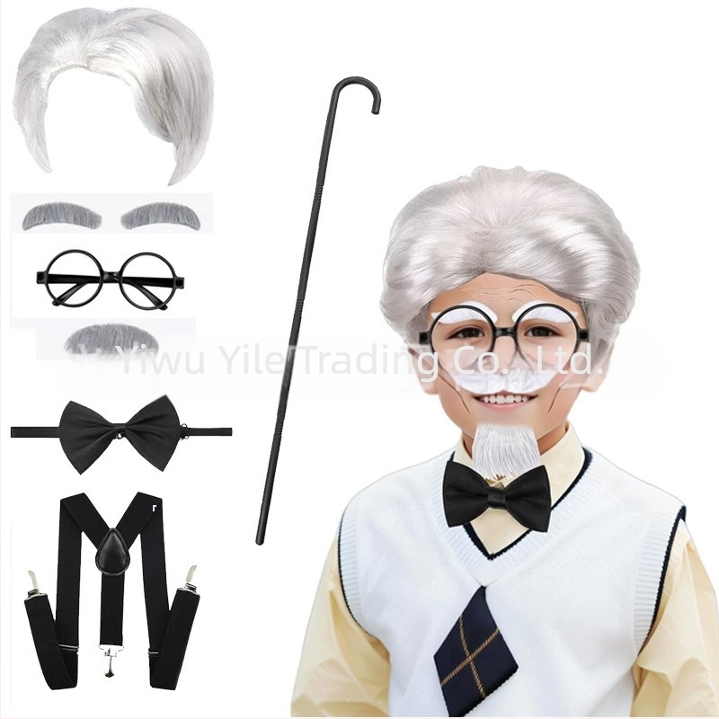 Perucă cosplay - Țesută integral manual, Material păr: K silk / p silk, Nu se poate perma sau vopsi, Pentru spectacole