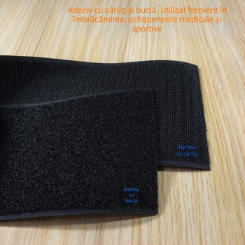 Bandă Velcro pentru fixare la cusut pe haine, încălțăminte și pălării; 50% nylon + 50% poliester.