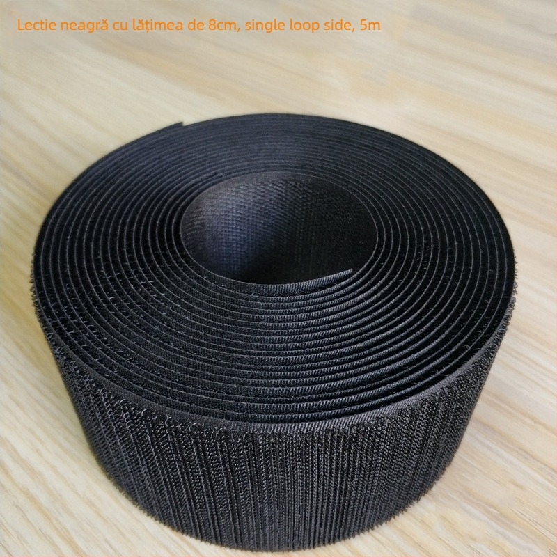 Bandă Velcro pentru fixare la cusut pe haine, încălțăminte și pălării; 50% nylon + 50% poliester.