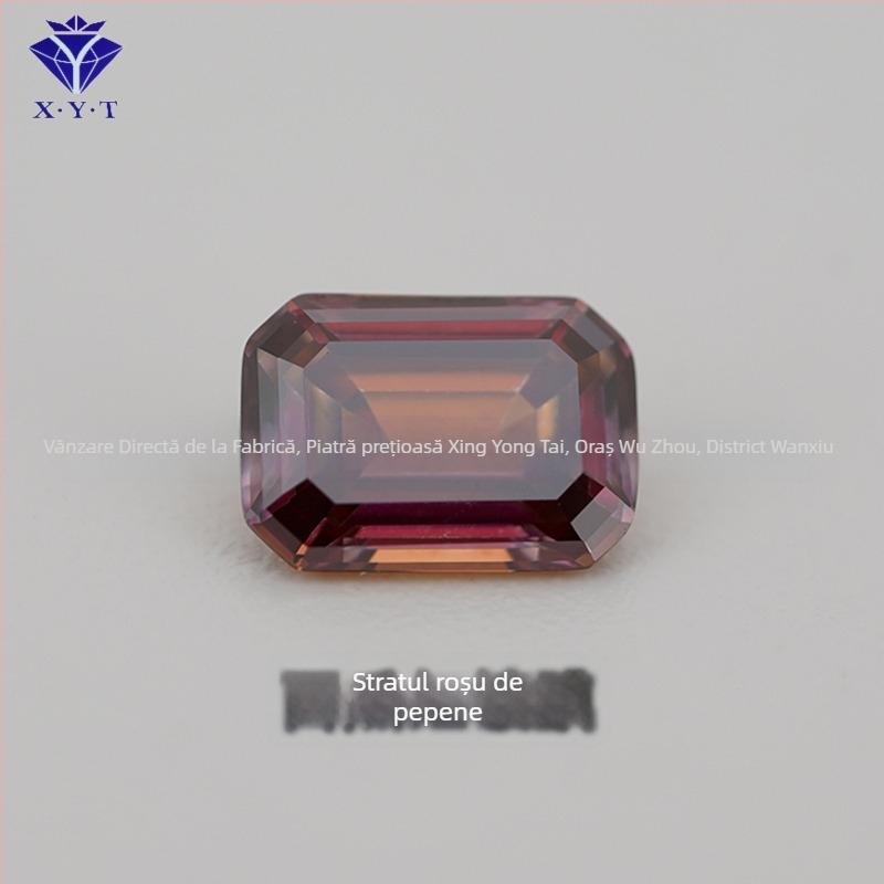Xing Yong Tai Moissanite piatră liberă cu tăiere emerald-cut dreptunghiulară, claritate VVS, lustruit, piatră artificială