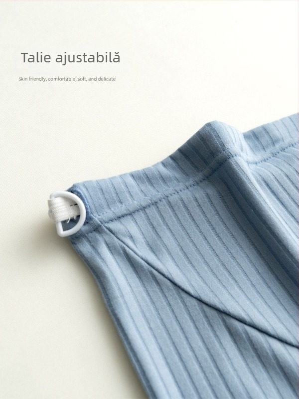 Shorturi pentru gravide, țesătură Ice Silk subțire, respirabile, croială lejeră, viscoză cu spandex