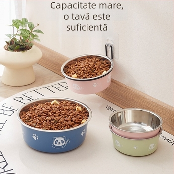 Mengdi oțel inoxidabil – bol pentru animale de companie cu bază anti alunecare, bol pentru câine și pisică, origine Taizhou, Zhejiang