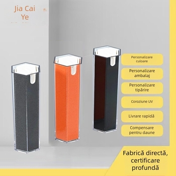 Set de curățare a ecranului LCD pentru smartphone, design hexagonal, model JCY-425, greutate 58,5 g, cu recipient spray integrat și spațiu de depozitare.