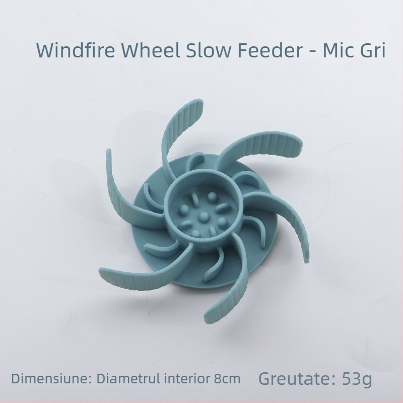 Vas de hrănire lentă pentru animale de companie, din silicon, cu ventuză, anti-sufocare, pentru pisici și câini