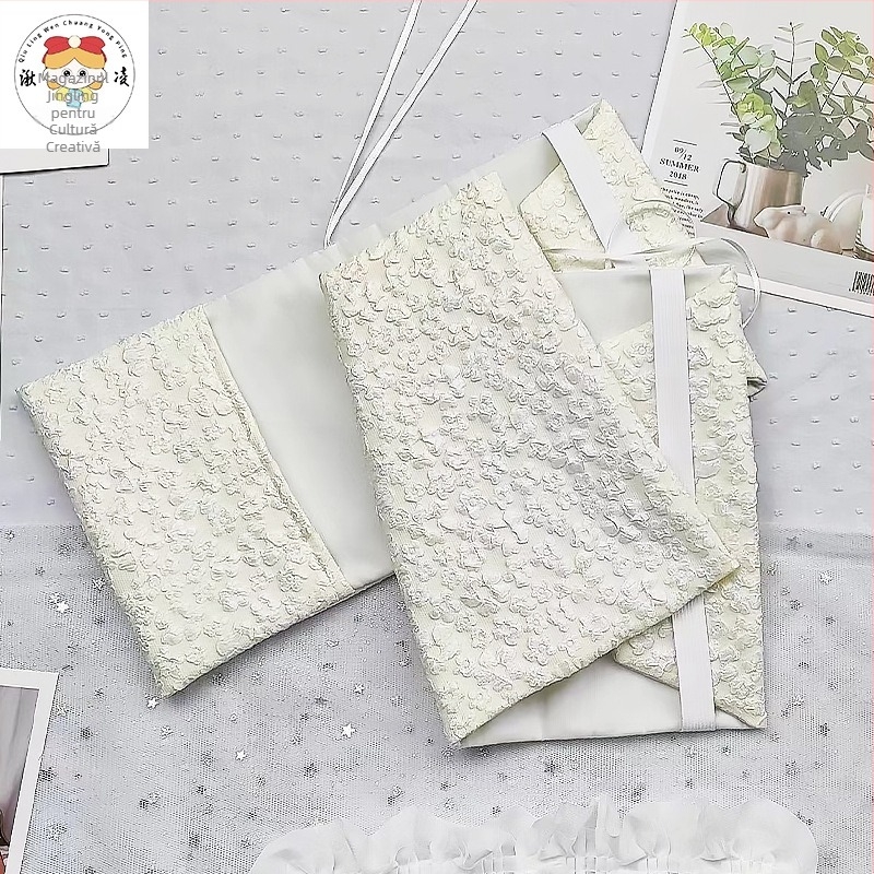 Qiu Ling husă protectoare pentru caiet, lucrată manual, de formă pătrată, reglabilă