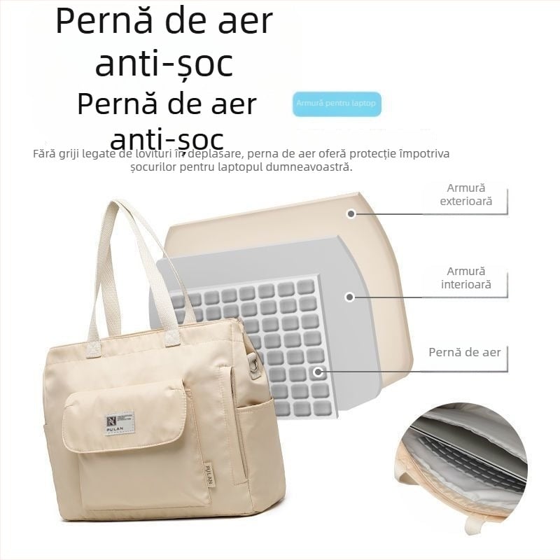 Geantă pentru laptop crossbody, pentru bărbați și femei, nouă, 15.6/14/13 inch, călătorie, capacitate mare