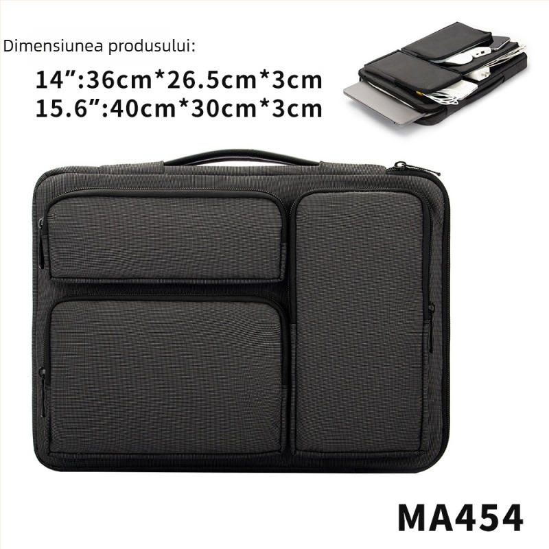 Geantă pentru laptop cu husă de protecție pentru tabletă/iPad, husă interioară MacBook, 14–15,6 inch, pentru bărbați și femei