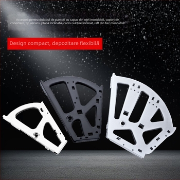 Suport pentru raftul de pantofi din oțel inoxidabil, model Flip Stand, pentru sertare, stil modern minimalist, ștampilare