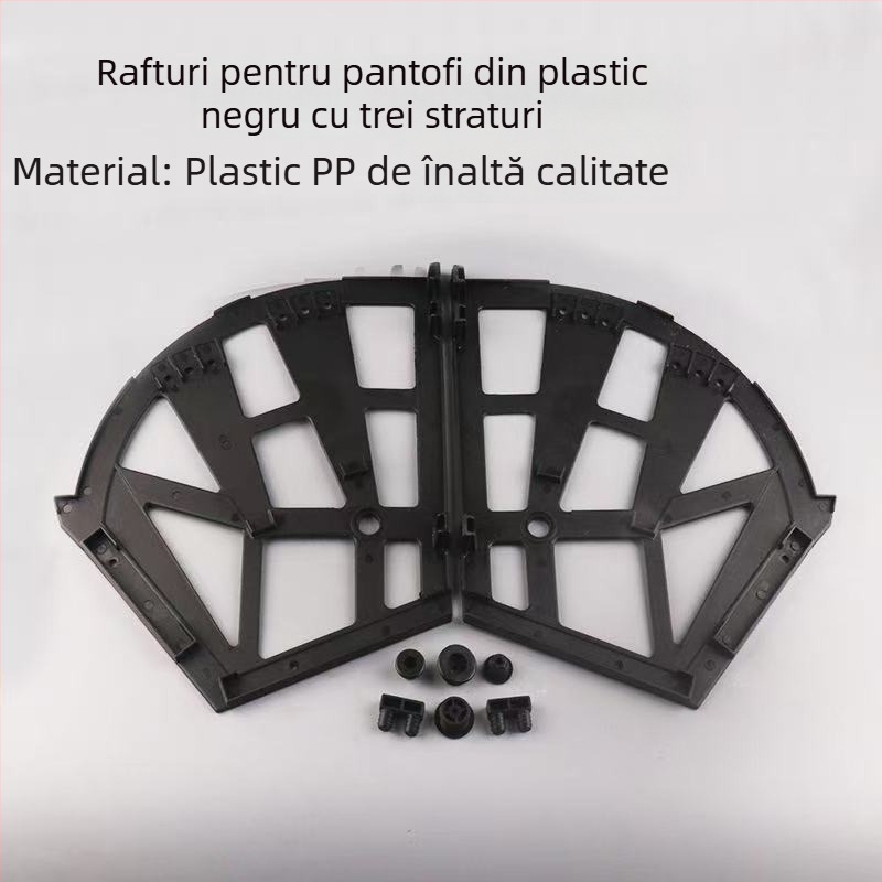 Suport pentru raftul de pantofi din oțel inoxidabil, model Flip Stand, pentru sertare, stil modern minimalist, ștampilare