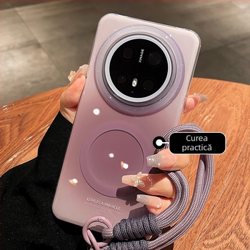 Protecție gradient magnetică cu șnur pentru Huawei Mate 80 – acoperire completă, anti-cadere, presare la cald, nepersonalizabil, material: Alt