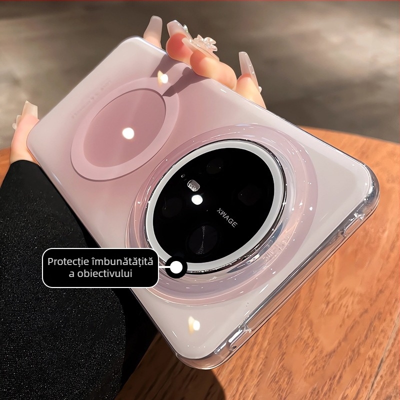 Protecție gradient magnetică cu șnur pentru Huawei Mate 80 – acoperire completă, anti-cadere, presare la cald, nepersonalizabil, material: Alt