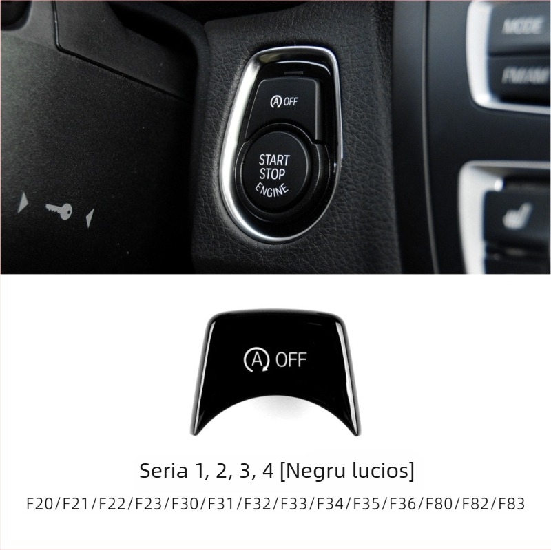 Buton start-stop pentru BMW F Chassis, compatibil cu seriile 1/2/3/4/5/6/7 și X1–X6