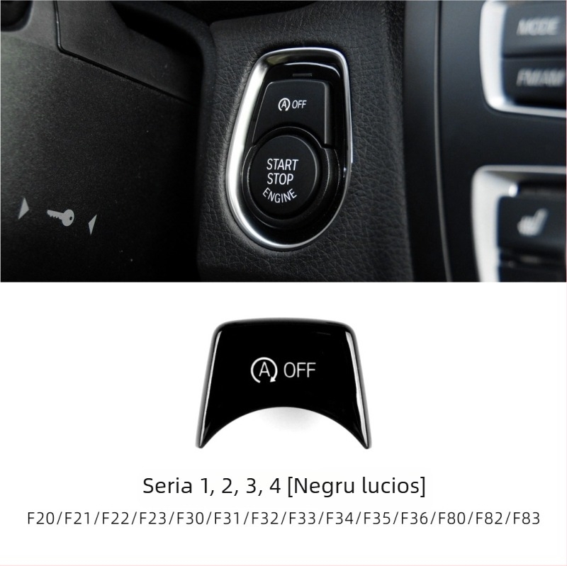 Buton start-stop pentru BMW F Chassis, compatibil cu seriile 1/2/3/4/5/6/7 și X1–X6