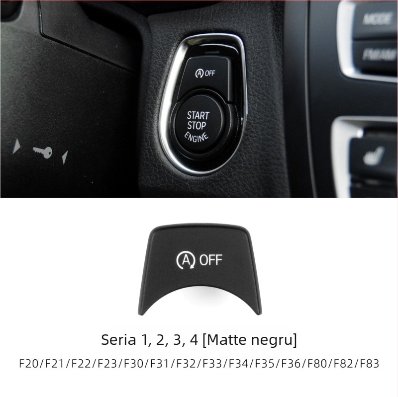 Buton start-stop pentru BMW F Chassis, compatibil cu seriile 1/2/3/4/5/6/7 și X1–X6