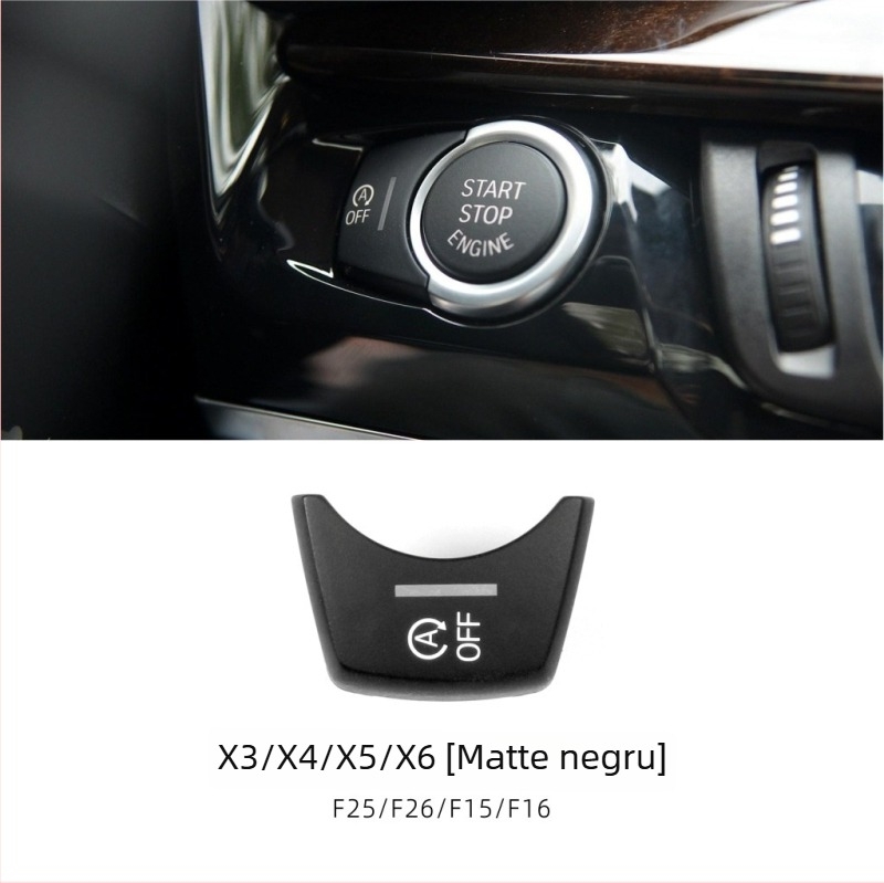 Buton start-stop pentru BMW F Chassis, compatibil cu seriile 1/2/3/4/5/6/7 și X1–X6