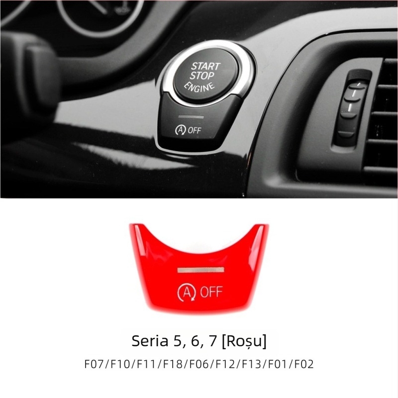 Buton start-stop pentru BMW F Chassis, compatibil cu seriile 1/2/3/4/5/6/7 și X1–X6