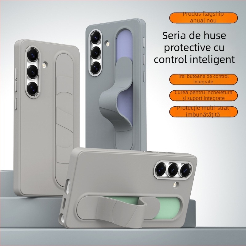 Carcasă Samsung pentru telefon cu suport, anti-alunecare, disipare a căldurii, protecție la căderi, policarbonat turnat prin presare