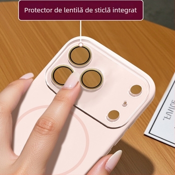 Carcasă de telefon Apple, din silicon lichid, finisaj mat, protecție la cădere, simplu și elegant
