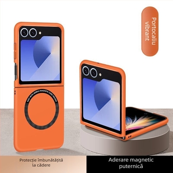 Carcasă pentru telefon – capac magnetic pliabil pentru Samsung Z Flip6/7, husă TPU cu finisaj mat, antiderapantă și protecție la șocuri