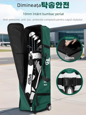 Geantă de golf PGM pentru crose, cu material impermeabil și personalizare disponibilă