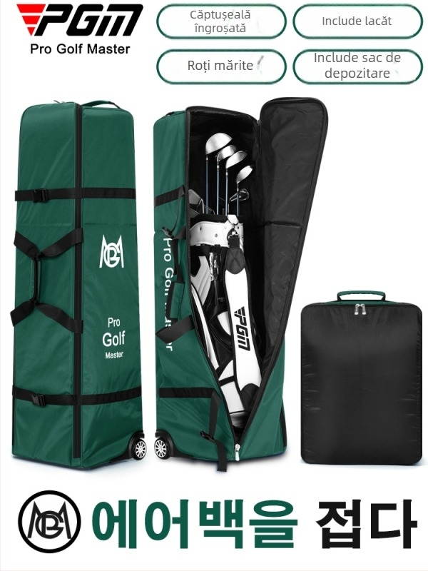 Geantă de golf PGM pentru crose, cu material impermeabil și personalizare disponibilă