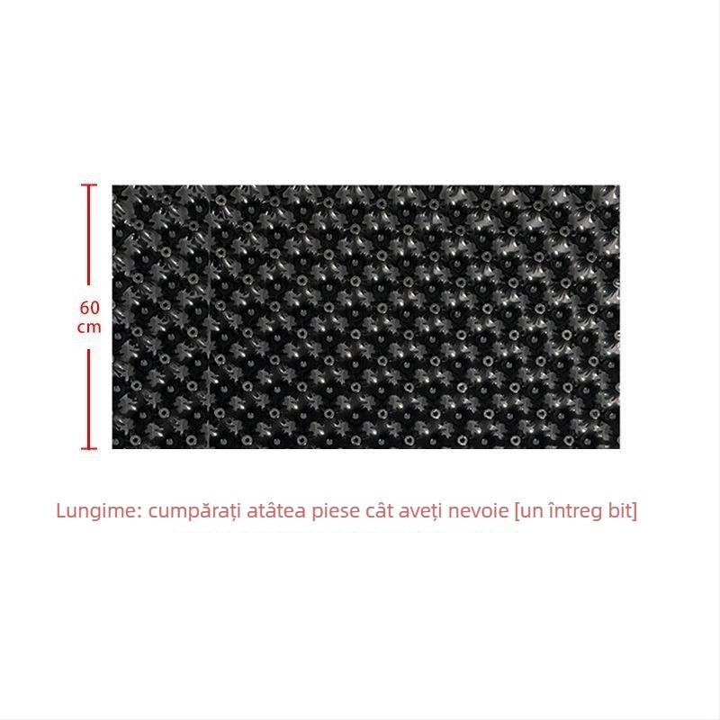 Placă de drenaj pentru grădina de pe acoperiș cu barieră de rădăcini – plastic hidrofob, filtru de drenaj pentru ghivece și iazuri de grădină