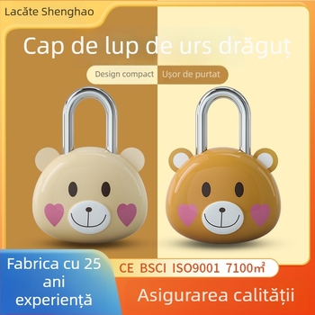 Lacăt desen animat pentru caiet — carcasă din plastic, încuietoare din fier, personalizare, logo imprimat, brand CJSJ