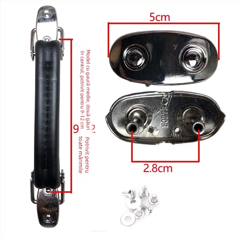 Accesoriu pentru mânerul de bagaje – Material ABS, Stil retro, Piesă de reparat mâner